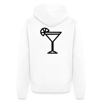 cocktail - Veste à capuche bio Premium Unisexe - blanc - Dos - Thijin (182cm)