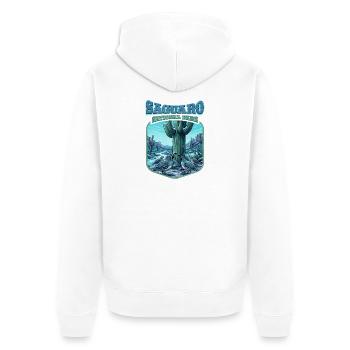 Saguaro National Park Wappen - Unisex Premium Bio Zip Hoodie - Weiß - Hinten - Thijin (182cm)