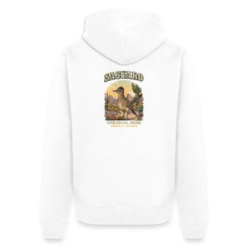 Saguaro National Park, Arizona - Unisex Premium Organic Zip Hoodie - white - Back - Thijin (182cm)