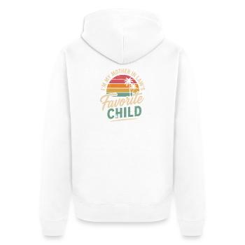 Lieblingskind der Schwiegermutter - Unisex Premium Bio Zip Hoodie - Weiß - Hinten - Thijin (182cm)