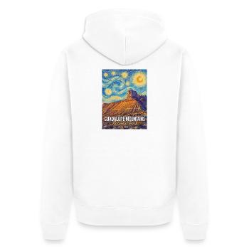 Guadalupe Mountains National Park Texas - Unisex Premium Bio Zip Hoodie - Weiß - Hinten - Thijin (182cm)