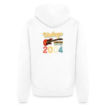 Vintage Guitar Limited Edition 2004 Art - Unisex Premium Organic Zip Hoodie - white - Back - Thijin (182cm)