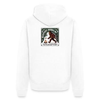 Camping drôle Sasquatch Bigfoot a eu mon pénis - Veste à capuche bio Premium Unisexe - blanc - Dos - Thijin (182cm)