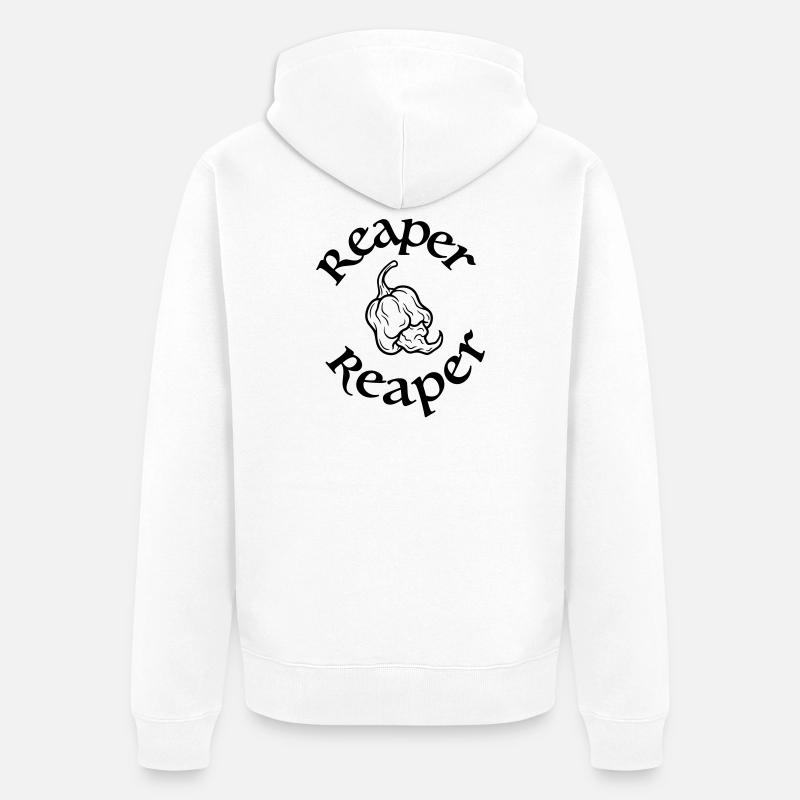 Faucheur de Caroline - Veste à capuche bio Premium Unisexe - blanc