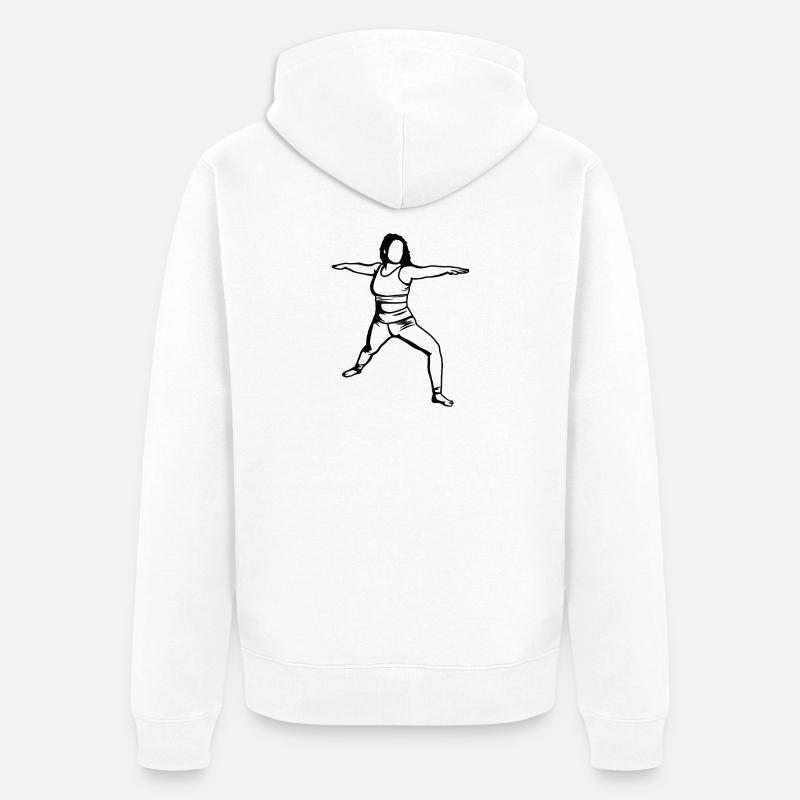 Yogini - Veste à capuche bio Premium Unisexe - blanc