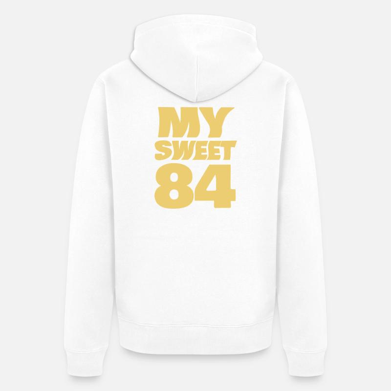 Sweet 84 - Veste à capuche bio Premium Unisexe - blanc