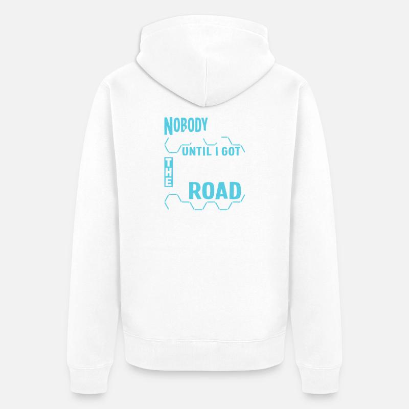 La plus longue route - Veste à capuche bio Premium Unisexe - blanc