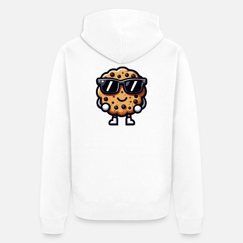 Cookie lunettes soleil chic - Veste à capuche bio Premium Unisexe - blanc