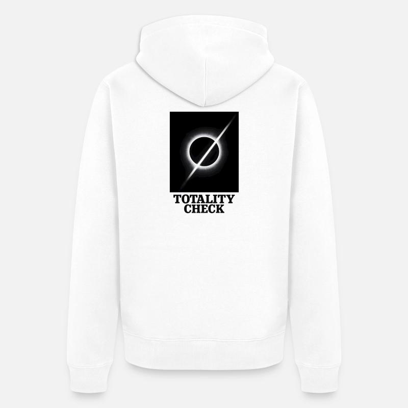 Totalité vérifiée | Eclipse - Veste à capuche bio Premium Unisexe - blanc