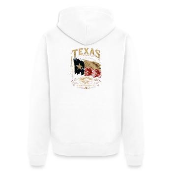 Fierté du drapeau du Texas : Stark & Free - Veste à capuche bio Premium Unisexe - blanc - Dos - Thijin (182cm)