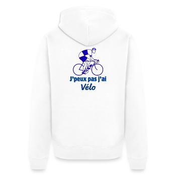 cyclisme - Veste à capuche bio Premium Unisexe - blanc - Dos - Thijin (182cm)