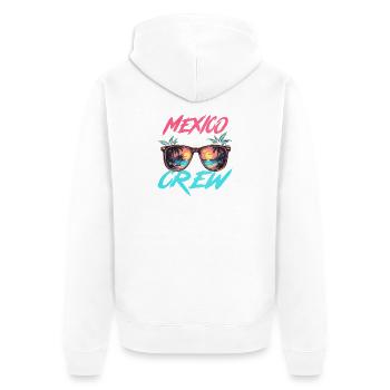 Mexiko Party Crew - Unisex Premium Bio Zip Hoodie - Weiß - Hinten - Thijin (182cm)