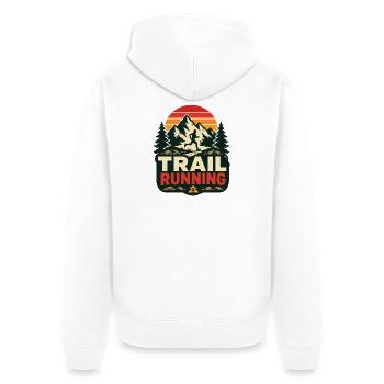 Trail running - Veste à capuche bio Premium Unisexe - blanc - Dos - Thijin (182cm)