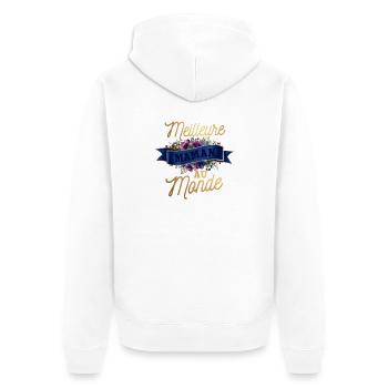 Meilleure maman au monde Fête des mères - Veste à capuche bio Premium Unisexe - blanc - Dos - Thijin (182cm)