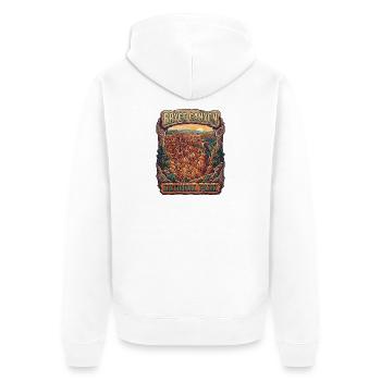 Bryce Canyon Nationalpark: Sonnenuntergang - Unisex Premium Bio Zip Hoodie - Weiß - Hinten - Thijin (182cm)