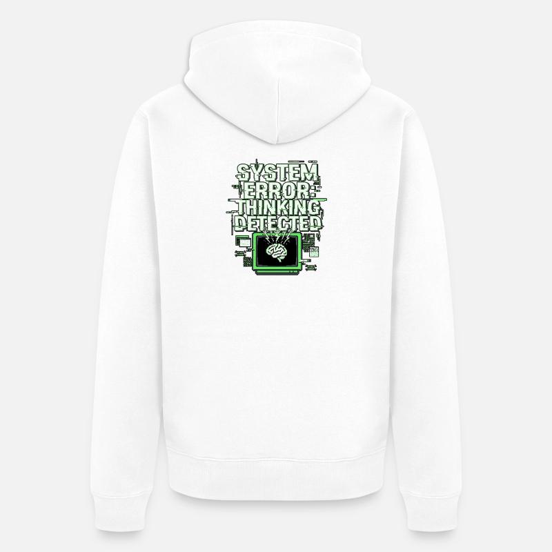 System Error - Unisex Premium Bio Zip Hoodie - Weiß