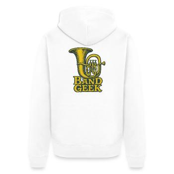 Fierté Geek du Brass Tuba Band - Veste à capuche bio Premium Unisexe - blanc - Dos - Thijin (182cm)