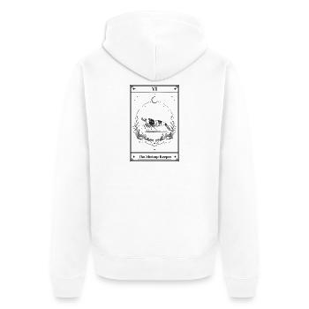 The Shrimp Keeper | Aquarium Tarot - Unisex Premium Organic Zip Hoodie - white - Back - Thijin (182cm)