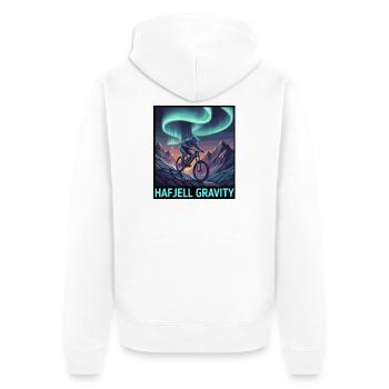 Cyberpunk Hafjell Gravity Mountain Biker - Veste à capuche bio Premium Unisexe - blanc - Dos - Thijin (182cm)