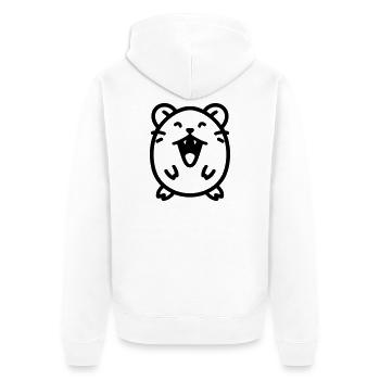 souris - Veste à capuche bio Premium Unisexe - blanc - Dos - Thijin (182cm)