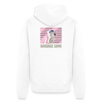 Ratte Hausratte Rattenbesitzer Rattenliebhaber - Unisex Premium Bio Zip Hoodie - Weiß - Hinten - Thijin (182cm)