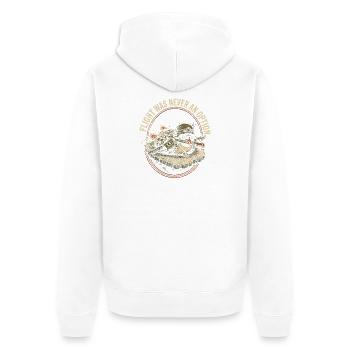 Écusson de la Tortue de Combat - Veste à capuche bio Premium Unisexe - blanc - Dos - Thijin (182cm)