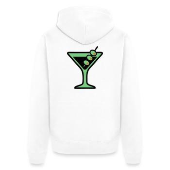 Cocktail Glass Summer Drink Vacances de garçon pour filles - Veste à capuche bio Premium Unisexe - blanc - Dos - Thijin (182cm)