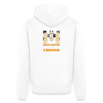 Échiquier des joueurs d’échecs - Veste à capuche bio Premium Unisexe - blanc - Dos - Thijin (182cm)