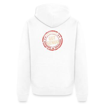 Assez bon amour de soi, je suis assez bon pour l’estime de moi - Veste à capuche bio Premium Unisexe - blanc - Dos - Thijin (182cm)
