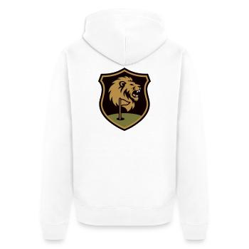Blason vintage Club de golf Golfeurs Sports de golf - Veste à capuche bio Premium Unisexe - blanc - Dos - Thijin (182cm)
