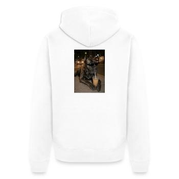 Cane Corso Iced Coffee Mastiff Italien - Veste à capuche bio Premium Unisexe - blanc - Dos - Thijin (182cm)