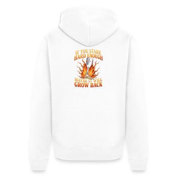 Si vous vous raidissez assez longtemps, peut-être qu’elle repoussera. Ampli - Veste à capuche bio Premium Unisexe - blanc - Dos - Thijin (182cm)