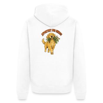 Goldie Apportiert Unkraut - Unisex Premium Bio Zip Hoodie - Weiß - Hinten - Thijin (182cm)
