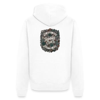 Coole Mutter - Unisex Premium Bio Zip Hoodie - Weiß - Hinten - Thijin (182cm)