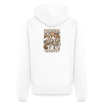 Founding Father Alexander Hamilton, July 4 - Unisex Premium Organic Zip Hoodie - white - Back - Thijin (182cm)