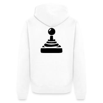 Joueur cadeau joystick - Veste à capuche bio Premium Unisexe - blanc - Dos - Thijin (182cm)