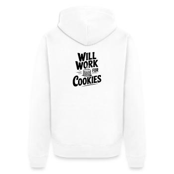 Ça marchera pour les cookies - Veste à capuche bio Premium Unisexe - blanc - Dos - Thijin (182cm)