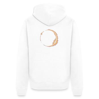 Éclipse solaire J’y étais le 12.08.2026 - Veste à capuche bio Premium Unisexe - blanc - Dos - Thijin (182cm)