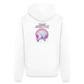 Jimothy Équipe Drôle de Raton Laveur Viral Jimothy - Veste à capuche bio Premium Unisexe - blanc - Dos - Thijin (182cm)