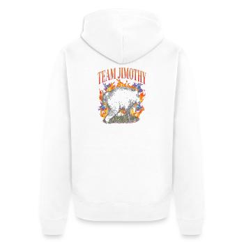 Jimothy Équipe Drôle de Raton Laveur Viral Jimothy - Veste à capuche bio Premium Unisexe - blanc - Dos - Thijin (182cm)