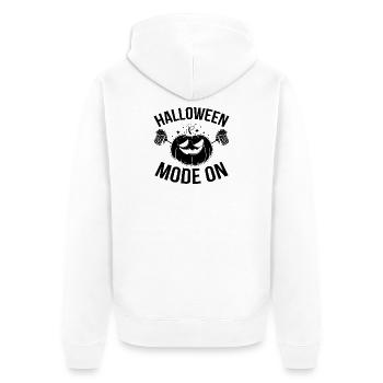 Mode d’Halloween lors d’une fête d’Halloween - Veste à capuche bio Premium Unisexe - blanc - Dos - Thijin (182cm)