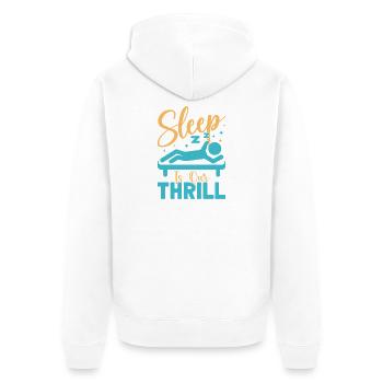 Anesthesiologist Our Thrill Anesthesia - Unisex Premium Bio Zip Hoodie - Weiß - Hinten - Thijin (182cm)