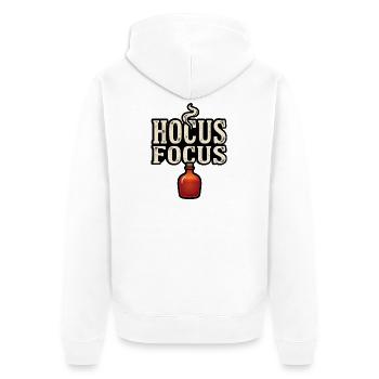 Mélange magique d’Halloween – Hocus Focus - Veste à capuche bio Premium Unisexe - blanc - Dos - Thijin (182cm)