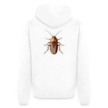 cafards insectes cafards cafards cafards - Veste à capuche bio Premium Unisexe - blanc - Dos - Thijin (182cm)