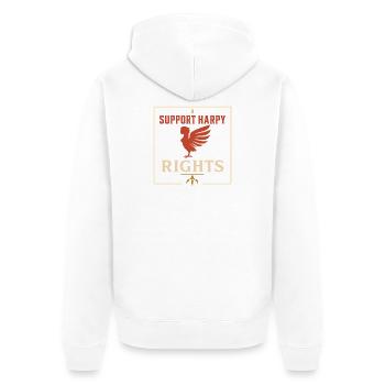 Harpie Mythologie grecque Monstre fantastique - Veste à capuche bio Premium Unisexe - blanc - Dos - Thijin (182cm)