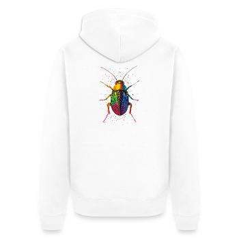 cafards insectes cafards cafards cafards - Veste à capuche bio Premium Unisexe - blanc - Dos - Thijin (182cm)