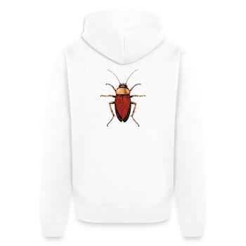 cafards insectes cafards cafards cafards - Veste à capuche bio Premium Unisexe - blanc - Dos - Thijin (182cm)
