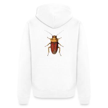 cafards insectes cafards cafards cafards - Veste à capuche bio Premium Unisexe - blanc - Dos - Thijin (182cm)
