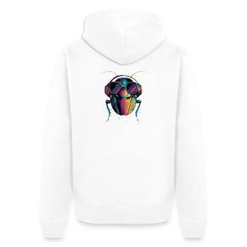 cafards insectes cafards cafards cafards - Veste à capuche bio Premium Unisexe - blanc - Dos - Thijin (182cm)