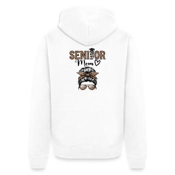 Mom Senior 2027 Proud Mom of A Class of 2027 - Unisex Premium Organic Zip Hoodie - white - Back - Thijin (182cm)